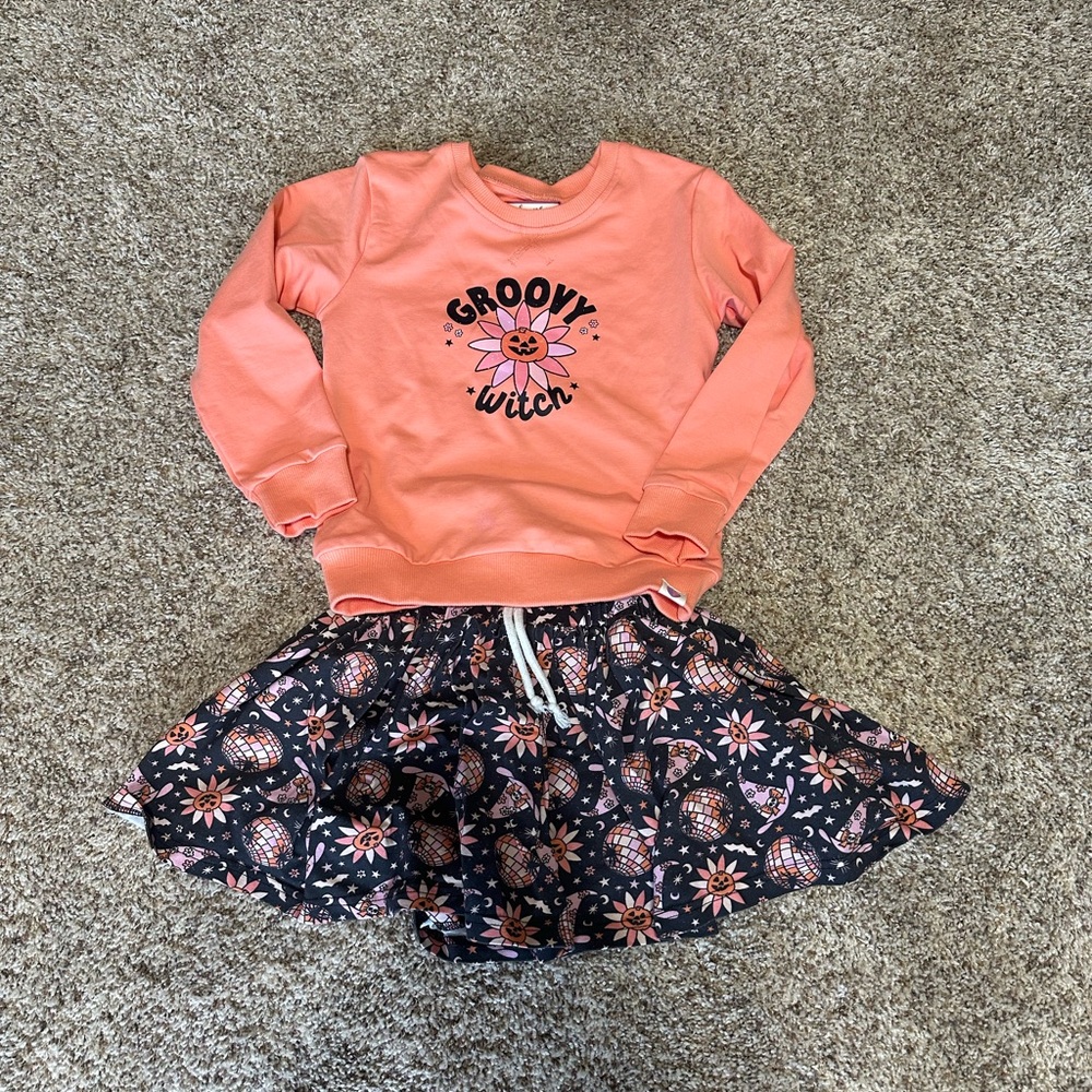 Cheeky Plum Kids Sweatshirt and Skirt